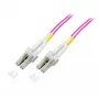 Skaidulinis optinis kabelis EFB Elektronik O0319.35 – 35 m, OM4, LC–LC, I-V(ZN) H, pilnas dupleksas, rožinis