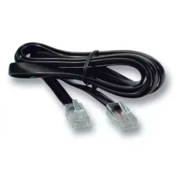 Signalinis kabelis EFB Elektronik K2402SW.3, 3 m, RJ-10 kištukas–kištukas, juodas