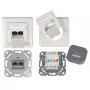 Sieninis lizdas su 2 x RJ-45 jungtimis EFB Elektronik ET-25211.2V1 baltas