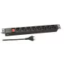 Ilgintuvas EFB Elektronik EK631IT.2, 8 lizdų, 1,8 m, juodas