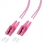 Šviesolaidinis kabelis EFB Elektronik O0319.3-1.2 3 m 2x LC violetinis