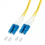 Skiemeninis šviesolaidinis kabelis EFB Elektronik O0350.1-1.2 1 m 2x LC geltonas