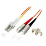 Skaidulinis optinis kabelis EFB Elektronik O0320.40 40 m LC SC Oranžinis