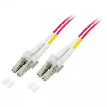 Dupleksinis šviesolaidinis pataisos kabelis EFB Elektronik LC–LC 0,5 m OM4 50/125 µm violetinis
