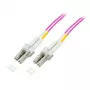 Skaidulinis optinis kabelis EFB Elektronik O0319.2 — OM4, 2 m, LC–LC, 50 µm, pilnas dupleksas, violetinis