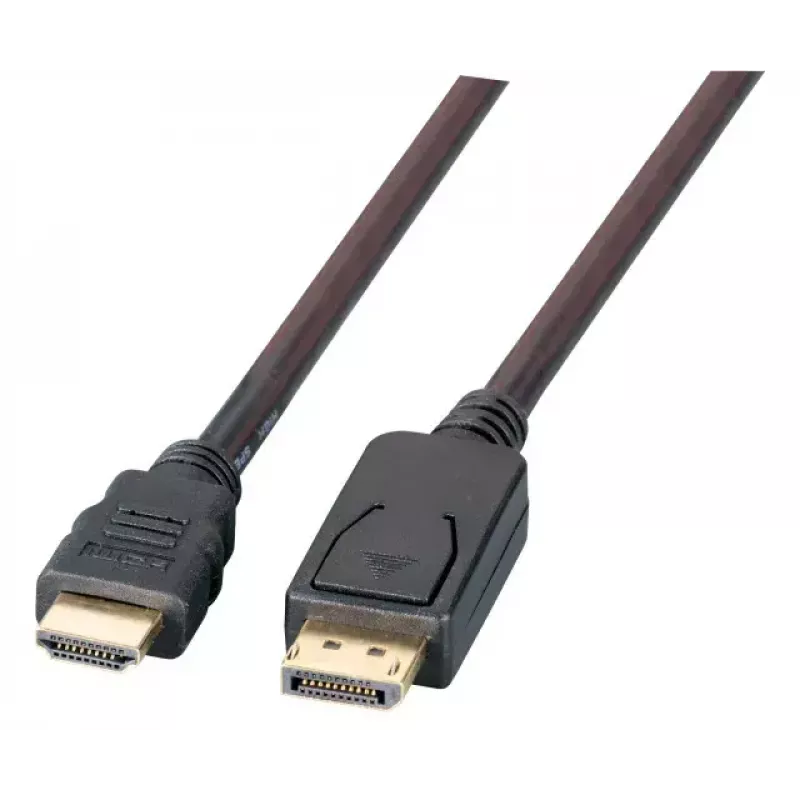 Kabelis vaizdo adapteris EFB Elektronik K5561HQSW.5 — DisplayPort į HDMI Type A, 5 m, Juoda