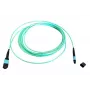 Skaidulinis MTP kabelis EFB Elektronik MTPF12MTPFOM3-1-A — 1 m, OM3, MTP–MTP, 50 µm, aqua
