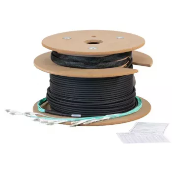 Šviesolaidinis kabelis EFB Elektronik O8322L160OM3 160 m 8x LC U-DQ(ZN) BH Juodas