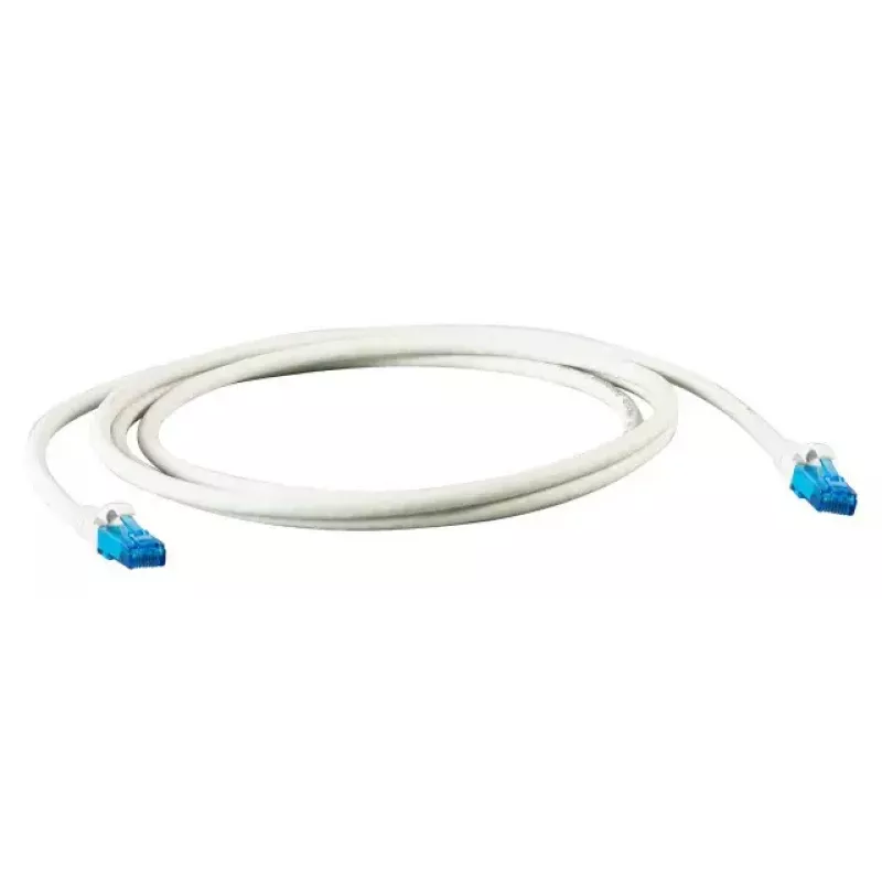 Tinklo laidas EFB Elektronik K8109WS.1 Cat6a U/UTP 1 m, RJ-45 į RJ-45, auksiniai kontaktai, baltas