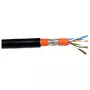 Tinklo kabelis EFB Elektronik 99733.100-CPR S/FTP Cat7 100m Juodas