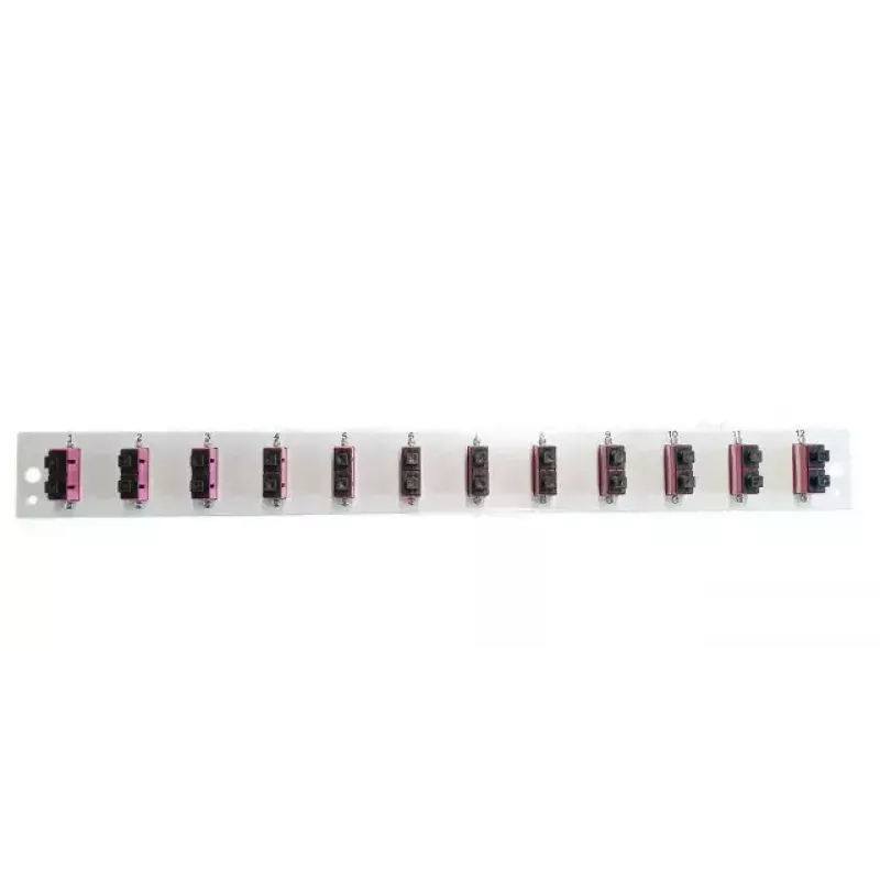 Priedas pataiso skydui EFB Elektronik SB-FP-12SC-D-V-OM3 — 1U montavimas į stelažą, 12 SC, pilka, 432×13×43.5 mm