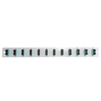 Priedas pataiso skydui EFB Elektronik SB-FP-12SC-D-V-OM3 — 1U montavimas į stelažą, 12 SC, pilka, 432×13×43.5 mm