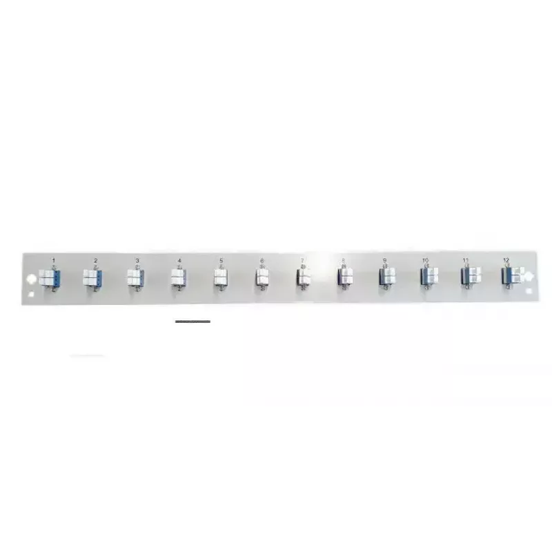 Priekinis skydelis 19 inch dėžėms EFB Elektronik SB-FP-12SC-S-OM4, 1U, 12 SC OM4, pilkas