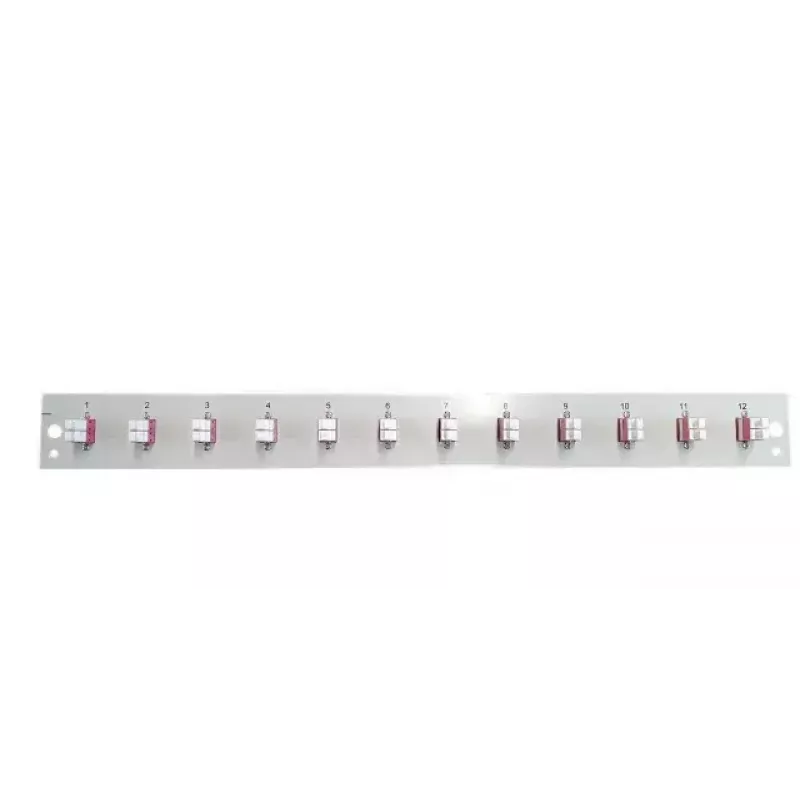Priekinis skydelis 19 inch dėžėms EFB Elektronik SB-FP-12SC-S-OM4, 1U, 12 SC OM4, pilkas
