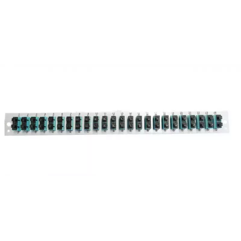 Priekinė panelė aksesuarui EFB Elektronik SB-FP-24SC-D-V-OM4 — 1U stovo montavimui, 432×13×43.5 mm, pilka