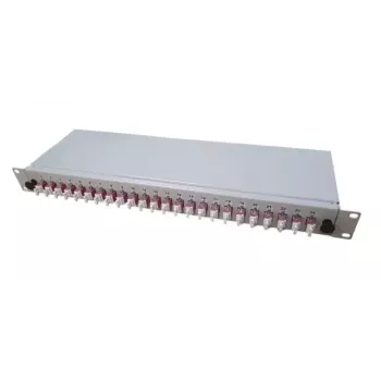 Splice tray EFB Elektronik B65901.12OM4, 12 lizdų, pilka, vidaus montavimui, 482×170×44 mm