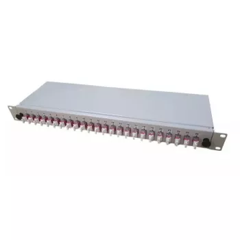 Splice tray EFB Elektronik B65901.6OM4 – 6 suvirinimų, pilka, vidaus montavimui, 482×170×44 mm