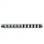 Priekinis skydelis EFB Elektronik SB-FP-6SC-D-V-OM3, 1U, 432×13×43.5 mm, pilkas