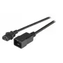 Maitinimo laidas EFB Elektronik EK531.3V2, 3 m, C20 kištukas į C13 lizdą, 250 V 10 A, juodas