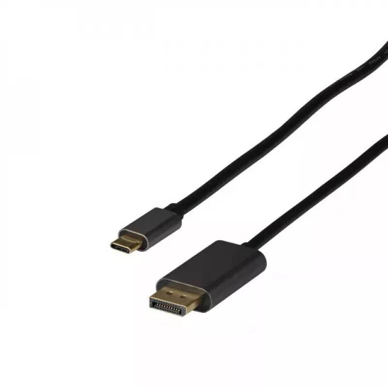 EFB Elektronik EBUSBC-DP14K.2 vaizdo kabelio adapteris 2 m USB Type-C – DisplayPort juodas