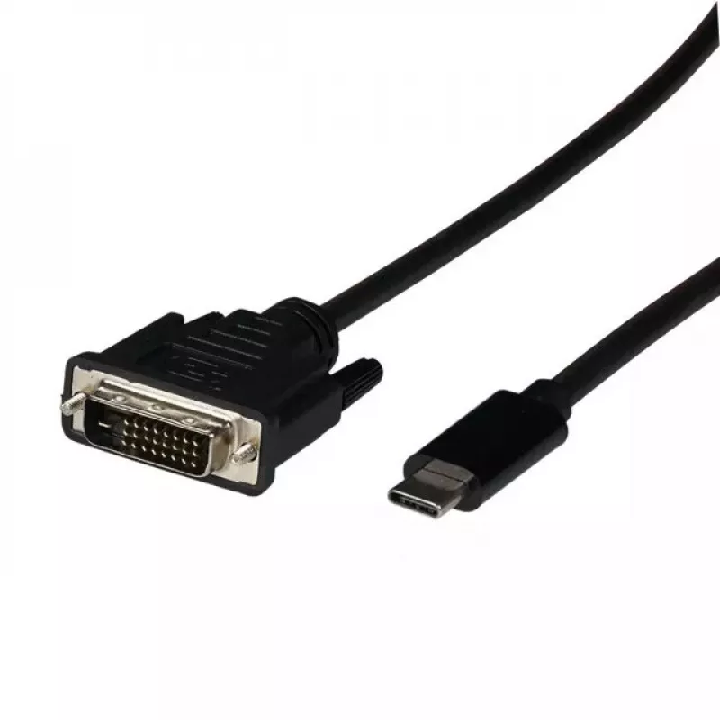 EFB Elektronik EBUSBC-DVIK.2 vaizdo kabelio adapteris 2 m USB Type-C DVI-D juodas