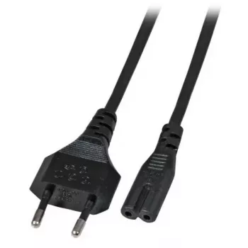 Maitinimo laidas EFB Elektronik Euro-C7 kampuotas 180° juodas 3 m, 2 x 0,75 mm²