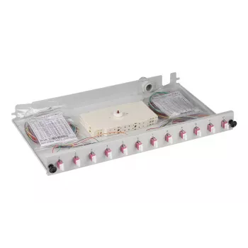 Patch panel EFB Elektronik B71901L48OM4 1U LC OM4 pilka
