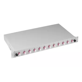 Patch panel EFB Elektronik B71901L48OM4 1U LC OM4 pilka