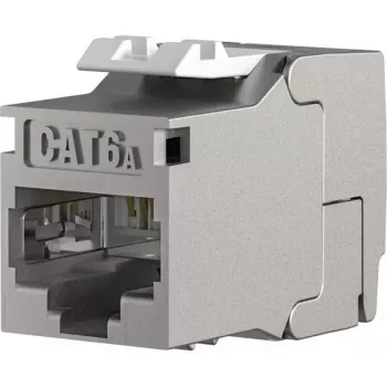 EFB Elektronik RJ45 Keystone Slimline/Shortbody Cat.6A, ekranuotas, 29,2 mm, beįrankis montavimas