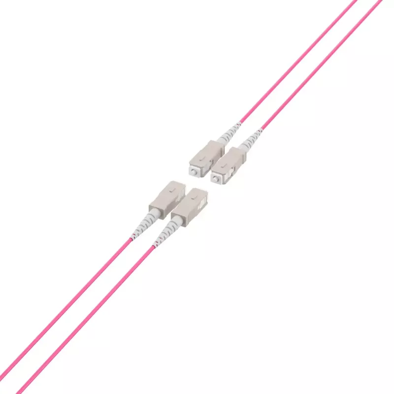 Skaidulinis optinis kabelis EFB Elektronik O8301S10OM4 4x SC OM4 10 m Smėlio, Juoda, Violetinė
