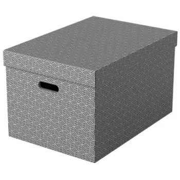 Dėžutė saugojimui ESSELTE 628287 stačiakampė kartoninė pilka 355×510×305 mm
