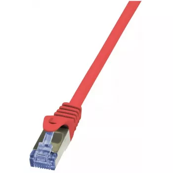 Tinklo kabelis LogiLink Cat6a S/FTP RJ-45 0,5 m raudonas