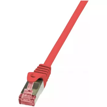 Laidinio tinklo kabelis LogiLink Cat.6 S/FTP RJ-45 0,5 m Raudonas