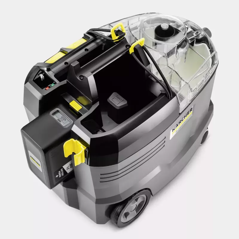 Bespilnis vaikštomas kilimų valymo aparatas Kärcher 1.101-702.0 Deep Black Grey Yellow