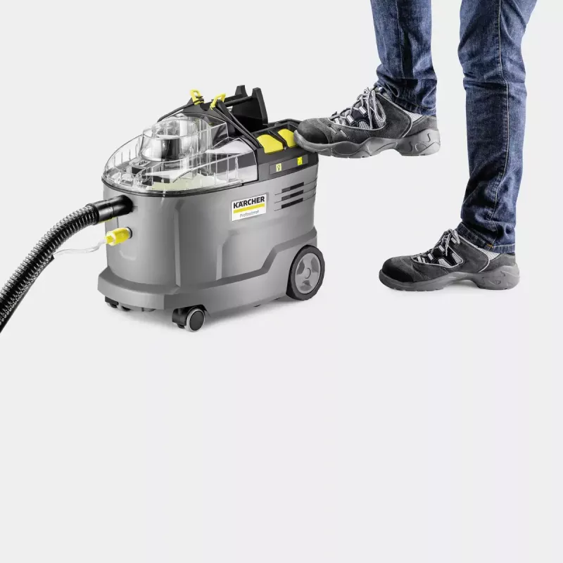 Bespilnis vaikštomas kilimų valymo aparatas Kärcher 1.101-702.0 Deep Black Grey Yellow