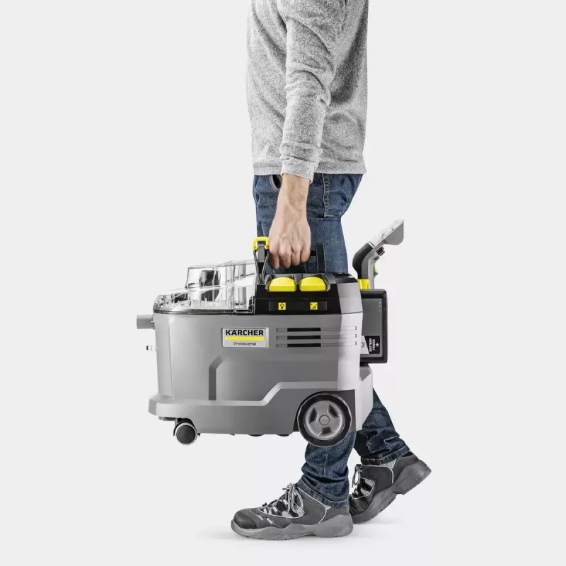 Bespilnis vaikštomas kilimų valymo aparatas Kärcher 1.101-702.0 Deep Black Grey Yellow