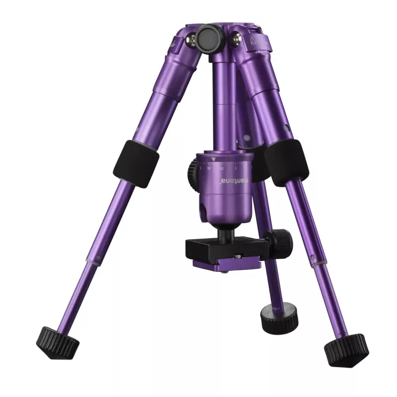 Tripod Mantona 21188 skaitmeniniams ir juostiniams fotoaparatams, 3 kojelės, violetinė