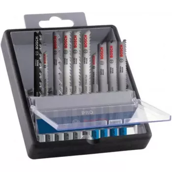 Pjūklelio ašmenų rinkinys Bosch PRO 10 vnt. medžiui ir metalui, universalus tvirtinimas
