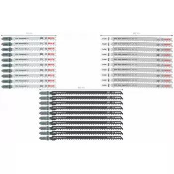 Pjūklelio ašmenų rinkinys Bosch PRO 30 vnt. medžiui ir metalui 2607011946