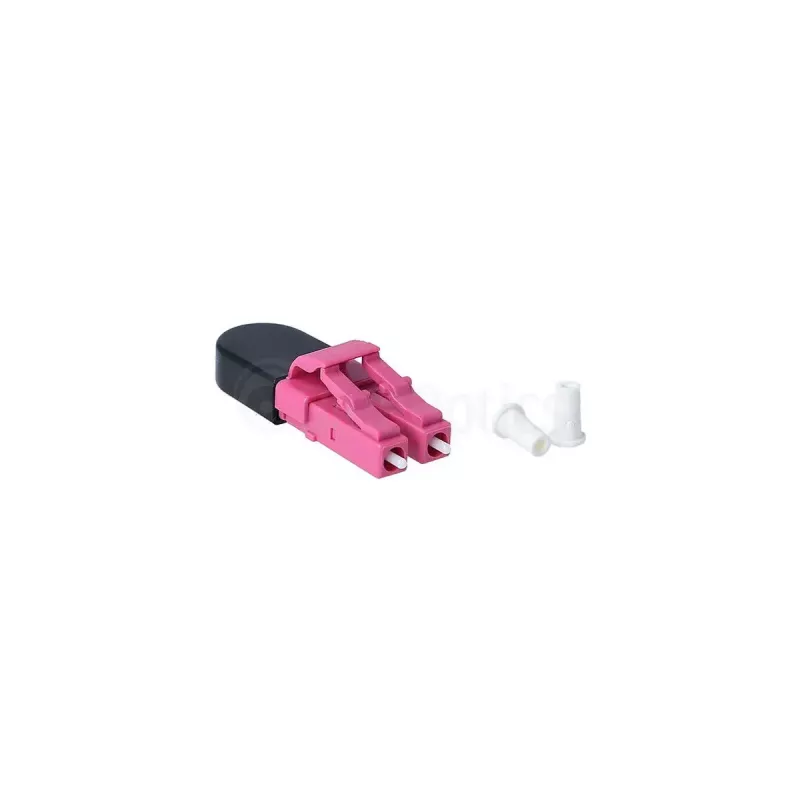 Skaidulinės optikos adapteris LC BlueOptics BOLBLCOM4 juodas rožinis