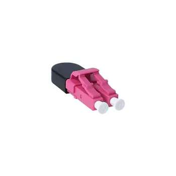 Skaidulinės optikos adapteris LC BlueOptics BOLBLCOM4 juodas rožinis