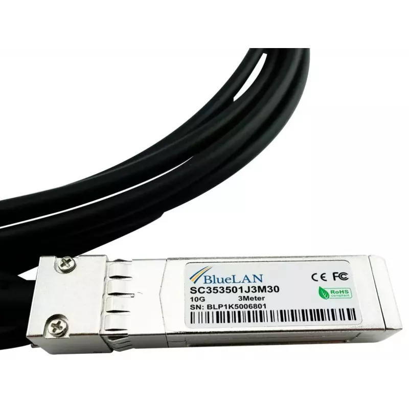 InfiniBand / šviesolaidinis kabelis BlueOptics R9D20A-BL 3 m SFP+ Vyriškas / Vyriškas