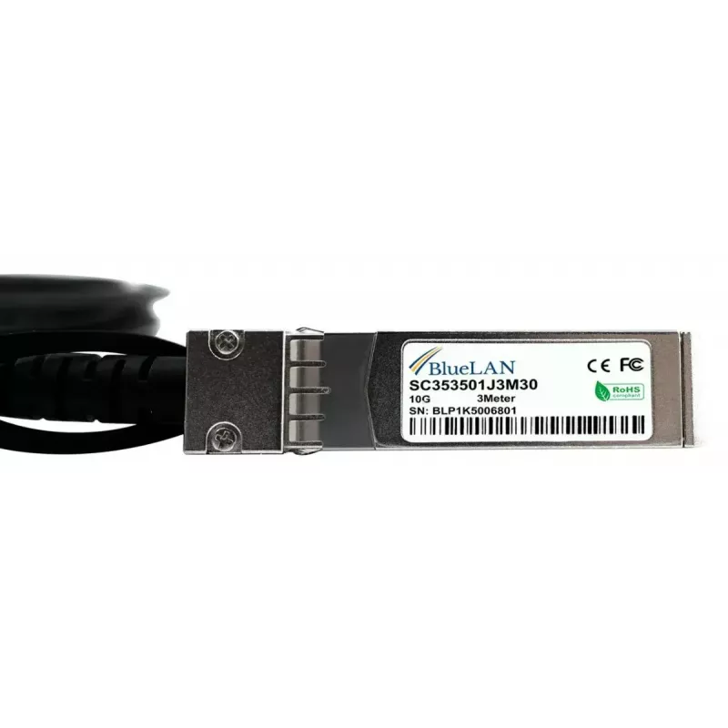 InfiniBand / šviesolaidinis kabelis BlueOptics R9D20A-BL 3 m SFP+ Vyriškas / Vyriškas