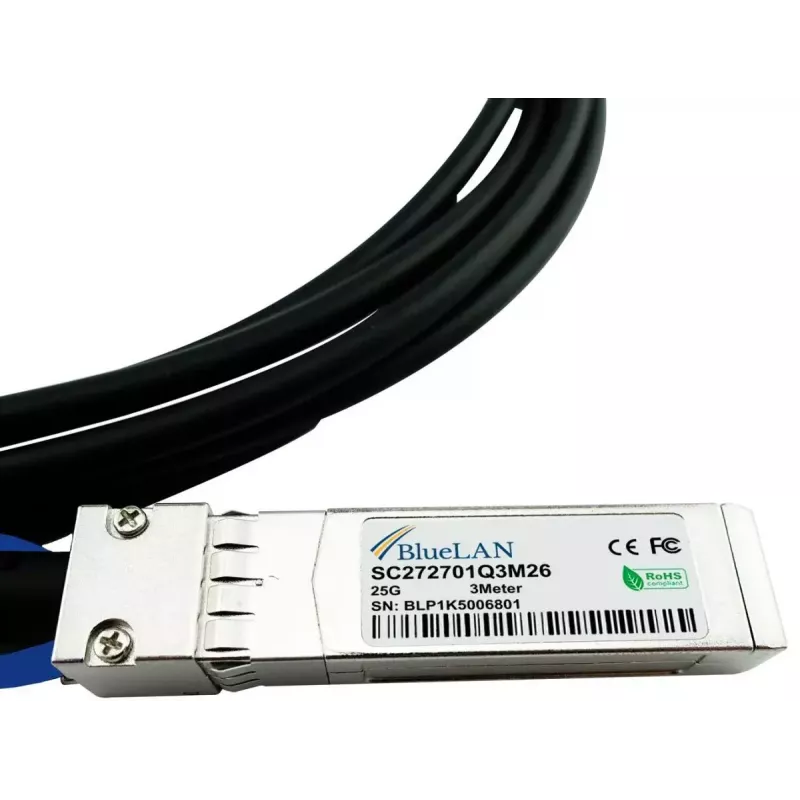 BlueOptics ET7302-DAC-1M-BL InfiniBand šviesolaidinis kabelis SFP28 1m Kištukas Kištukas