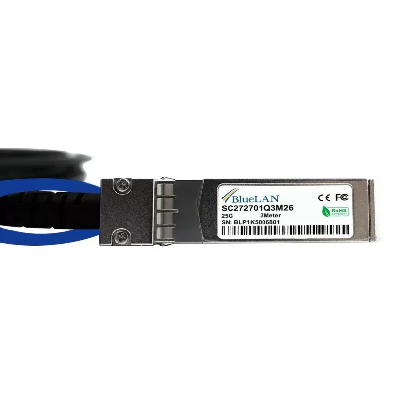 BlueOptics ET7302-DAC-3M-BL InfiniBand šviesolaidinis kabelis SFP28 3m Kištukas/Kištukas