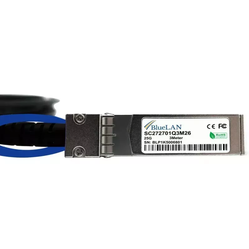 BlueOptics ET7302-DAC-5M-BL InfiniBand šviesolaidinis kabelis SFP28 5 m vyriškas-į-vyrišką