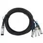Tinklo kabelis BlueOptics 100G2X25GPD2M-LEG-BL QSFP 4xSFP28 InfiniBand 2 m juodas