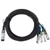 Tinklo kabelis BlueOptics CBL-NTWK-0988-Q28M2-BL QSFP28 4xSFP28 2m juodas