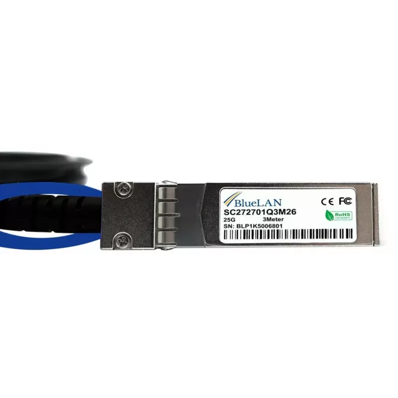 InfiniBand / šviesolaidinis kabelis BlueOptics UACC-DAC-SFP28-0.5M-BL 0,5 m Kištukas/Kištukas