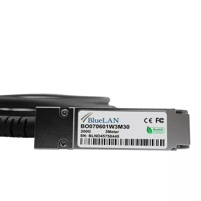 BlueOptics P06248-B21-BL 200G QSFP56 į 4x SFP56 Breakout DAC kabelis, 1 m